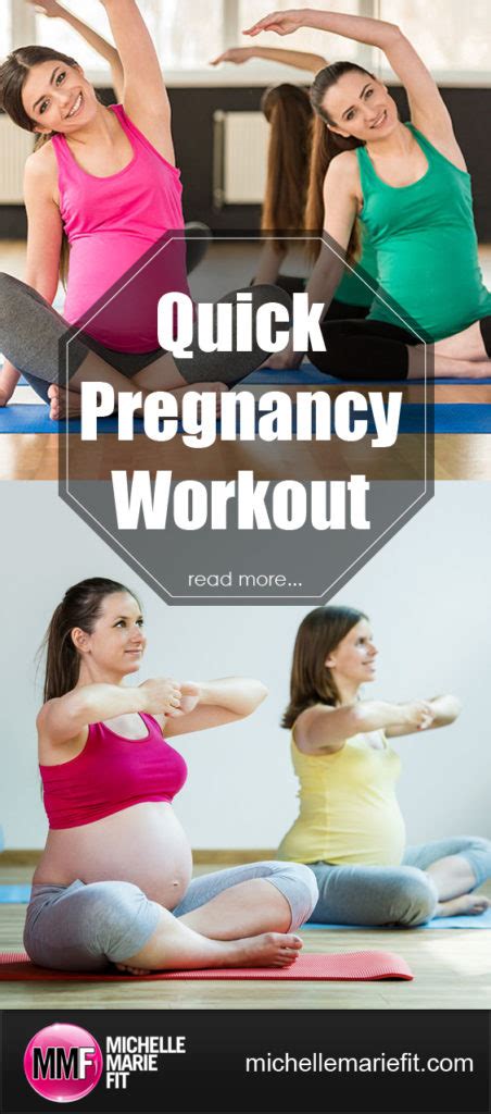 Quick Pregnancy Workout Michelle Marie Fit