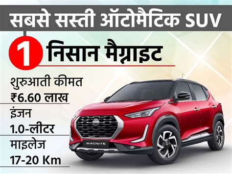 Most Affordable Automatic Suvs Under Rs Lakh