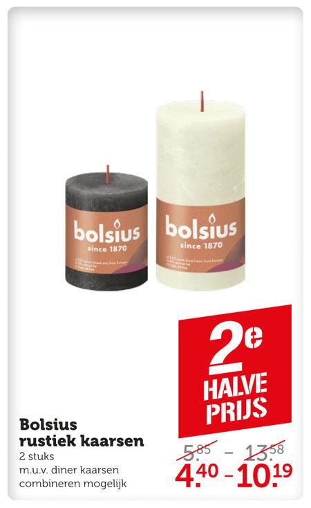 Bolsius Rustieke Kaarsen Folder Aanbieding Bij Coop Details