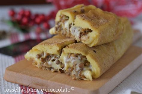 Rotolo Di Patate Ripieno Di Lenticchie E Formaggio