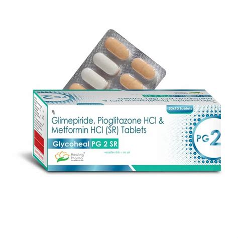 Glycoheal Pg Sr Glimepiride Mg Metformin Mg Pioglitazone Mg