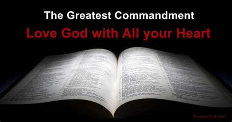 Love God With All Your Heart The Great Commandment
