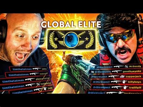 Getting Dr Disrespect Global In Csgo Today Stream Vod Youtube