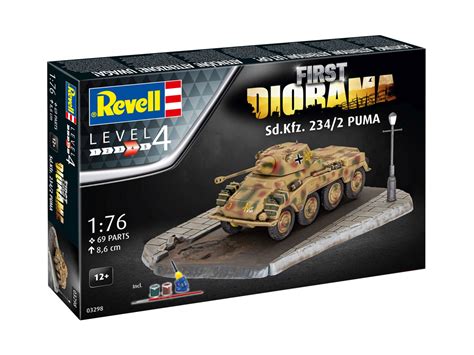 Revell 03298 First Diorama Set Sd Kfz 234 2 Puma