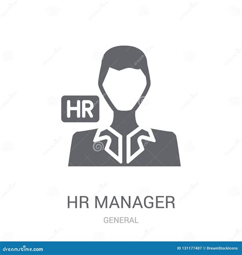 Hr Manager Icon Trendy Hr Manager Logo Concept On White Background