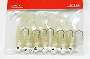 KKWEZVA 7Pcs Fishing Lure Set JigHead S Soft Worm Grub Single Sea Carp