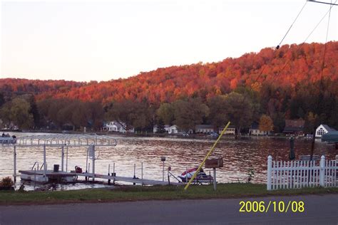 Lime Lake Machias Ny Fall In Lime Lake Machias Photo Picture Image