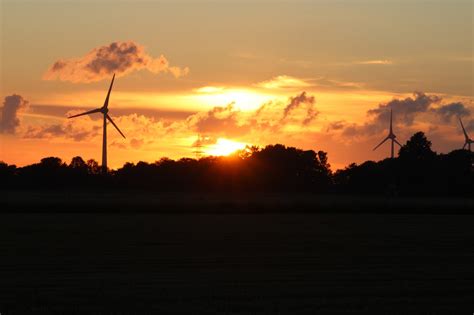 Atardecer Molinetes Nubes Foto Gratis En Pixabay Pixabay