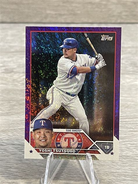 Topps Series Yoshi Tsutsugo Purple Foil Texas