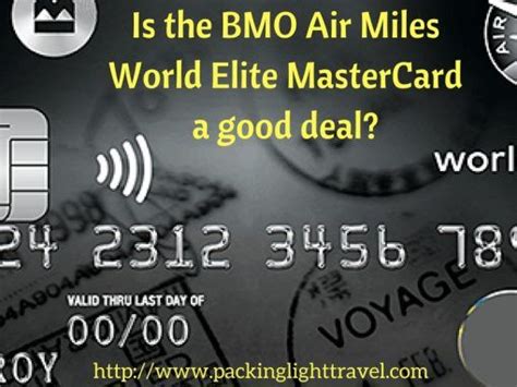 Does The BMO Air Miles World Elite MasterCard Deserve A Place In Your