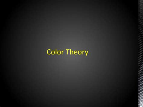 Color Theory Pptx