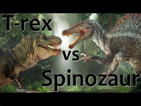 T Rex Vs Spinozaur Pojedynek Dinozaur W Z Iii Cz Ci Jurassic Park