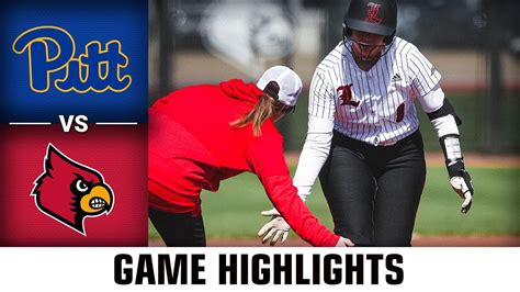 Pitt Vs Louisville Softball Highlights 2023 YouTube