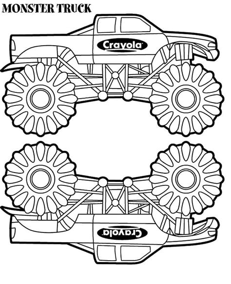 Due Monster Truck Da Colorare Scarica Stampa O Colora Subito Online