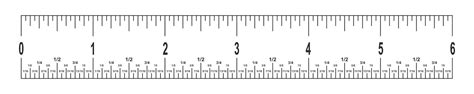 Premium Vector 6 Inches Ruler Scale With Fractions Math Or Geometric