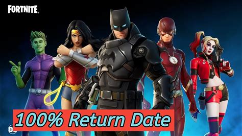 Dc Skins Return Release Date In Fortnite Item Shop Dc Skins Coming