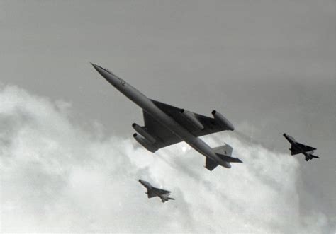 Soviet supersonic strategic bomber, Myasishchev M-50, making a flyby at ...