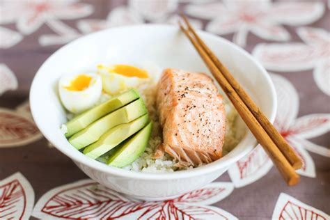 15 Minute Salmon And Avocado Rice Bowls Video — Set The Table