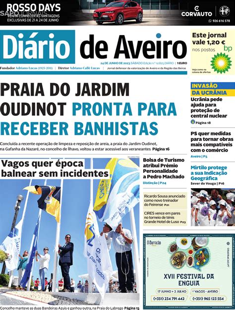 Diário de Aveiro 24 jun 2023 Jornais e Revistas SAPO pt Última