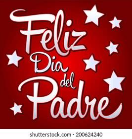 Feliz Dia De Padre Spanish Text Stock Vector Royalty Free