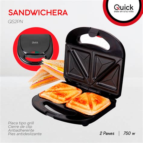 Mixtera Quick 2 Panes Negro 750W QS2PN Pira Pire Electrodomésticos