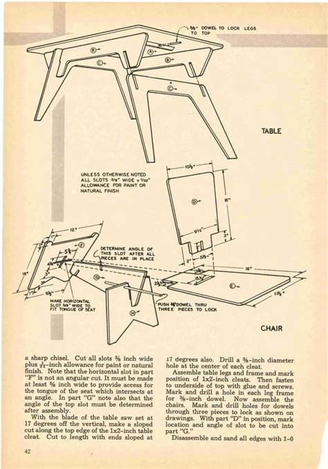 Table Top Plans Plywood : How to Build a Table from Only 2 Sheets of Plywood - by ... - Circle ...