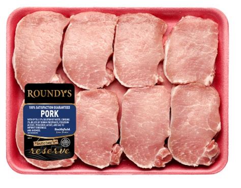 Roundy S Bone In Pork Loin Chops 1 Lb Kroger