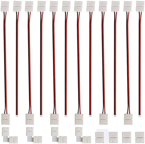 Gtiwung Pin Solderless Led Strip To Strip Connector Kit Mm