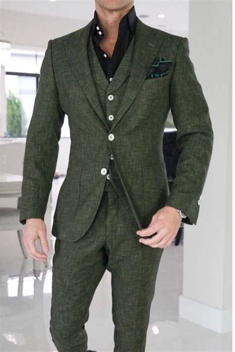 Hunter Green Suit Style Three Piece Suits For Men Giorgenti New York