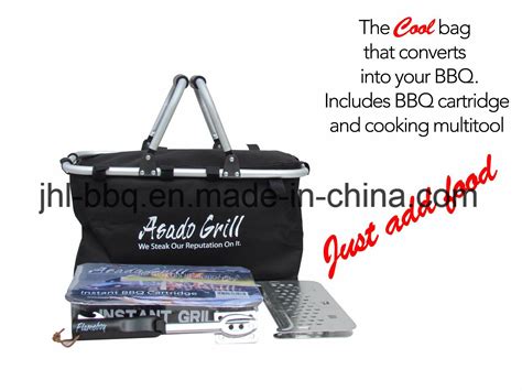 Insulated Cooler Lunch Picnic Bag Portable Camping Grill Barbecue Promotion Bbq In A Bag For