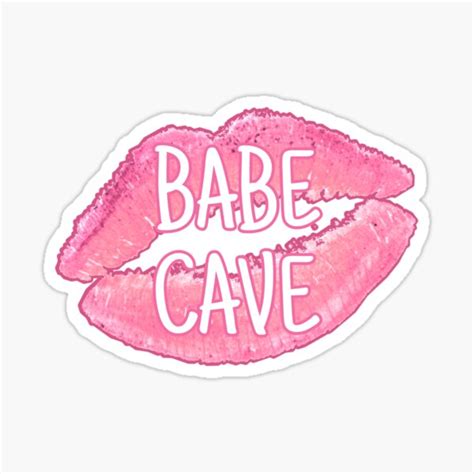 Babe Cave Sticker By Dararosen01 Redbubble