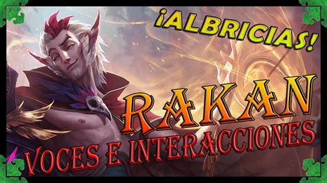 Albricias League Of Legends Pbe Rakan Voces E Interacciones