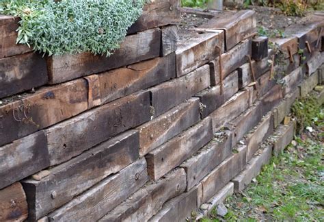 How to Build a DIY Timber Retaining Wall | Hunker