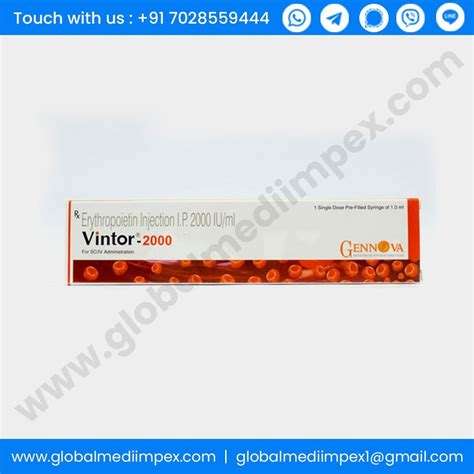 Vintor Erythropoietin Injection 1 Single Dose Pre Filled Syringe Of 1