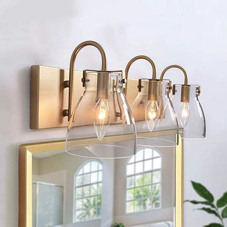 Brushed Brass Bathroom Light Fixtures Semis Online