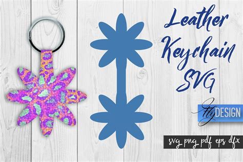 Leather Keychain SVG | Key Fob SVG | Bag Graphic by flydesignsvg · Creative Fabrica