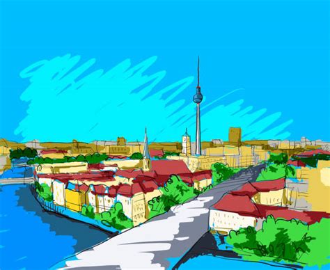 170+ Berlin Skyline Drawing Stock Photos, Pictures & Royalty-Free ...