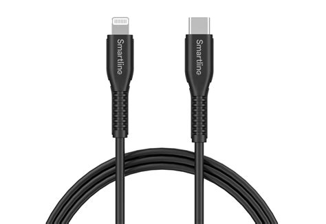 Smartline Slitstark Laddningskabel M Usb C Till Lightning Svart