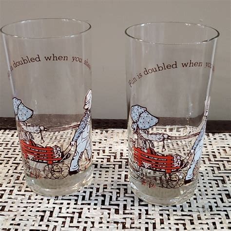 American Greetings Kitchen Holly Hobbie Collectors Drinking Glasses