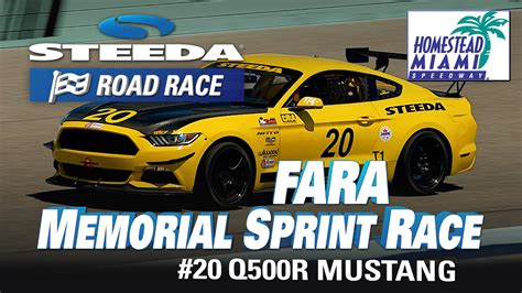 Steeda Q R Mustang Road Race Fara Homestead Speedway Youtube