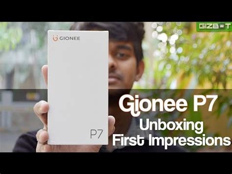 Gionee P Unboxing First Impressions Gizbot Video Dailymotion