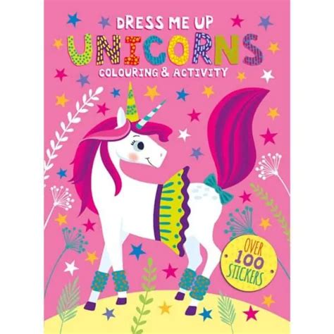 Carte De Colorat Pentru Copii Cu Activitati Dress Me Up Unicorns