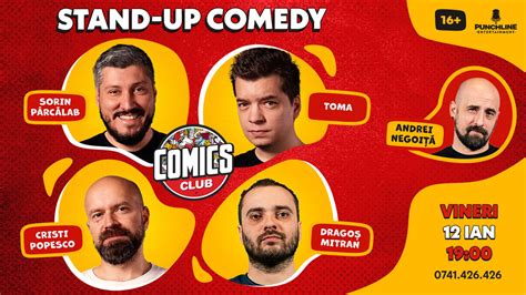 Bilete Stand Up Cu Sorin Toma Popesco Mitran La Comicsclub Ian