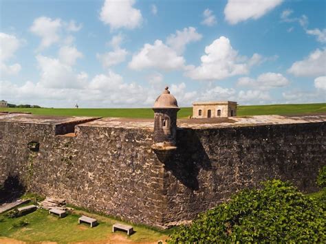 San Juan El Morro Garita Antigua Muralla Fortaleza Paisaje De La Isla