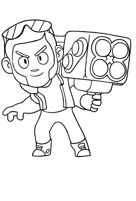 Ausmalbild „el Primo“ Von Brawl Stars