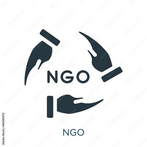 ngo vector icon. ngo, charity, donation filled icons from black flat ...