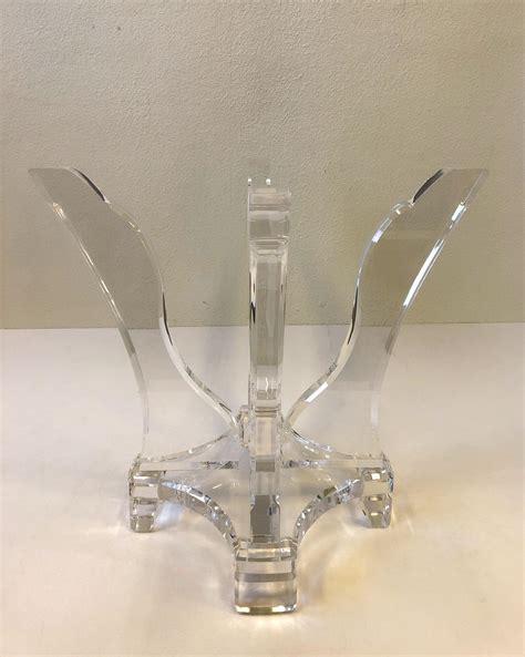 Lucite And Beveled Glass Dining Table By Lion In Frost For Sale At 1stdibs Lion In Frost