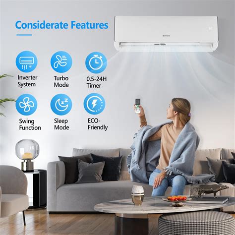 ROVSUN 11000 BTU Mini Split Air Conditioner 115V - Wifi