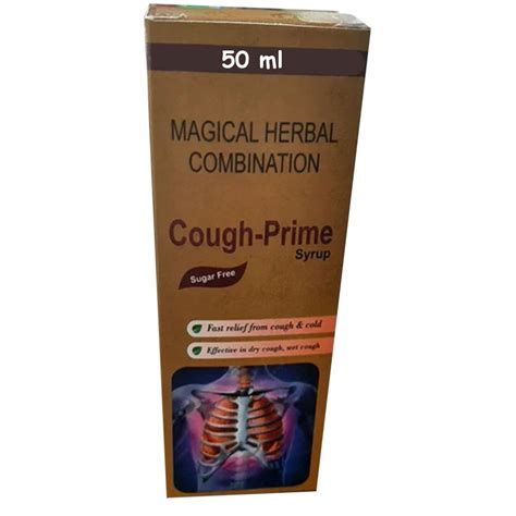 50ml Herbal Cough Prime Syrup At Rs 70 Tulsi Cough Syrup In Agra Id