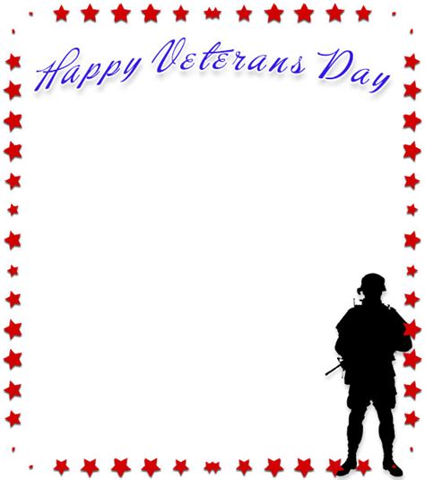 Free Veterans Day Borders - Frames - Graphics - Clipart